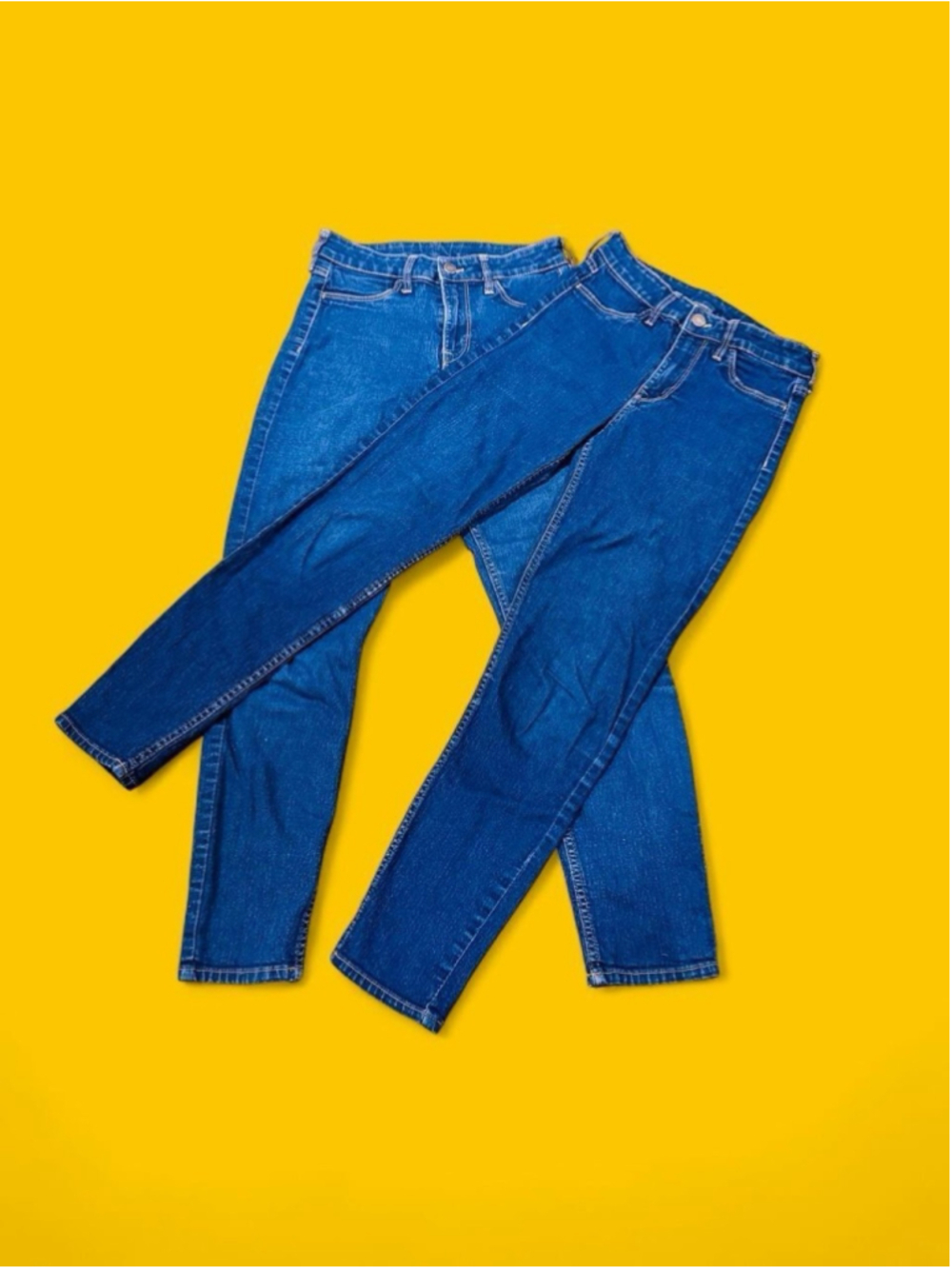 H&M Skinny Jeans Women’s 26 Blue High Rise Stretch Denim Lot of 2